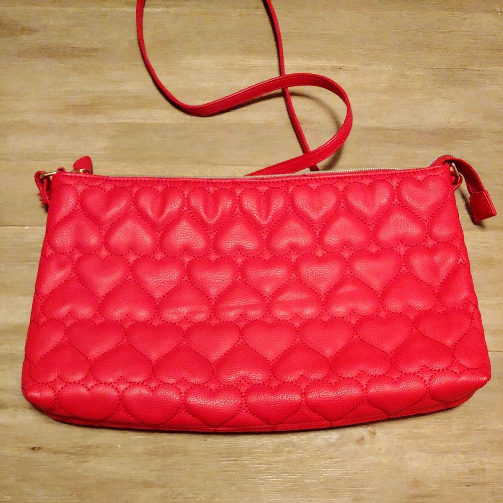 Betsy Johnson Red Hearts Purse